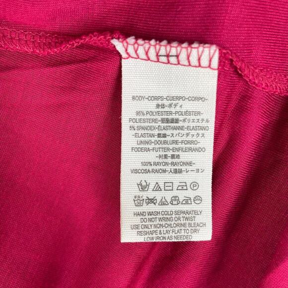 FREE PEOPLE Stella Dress Womens XS Red Bold Print Knit Mini Long Sleeve Boho - Picture 10 of 12